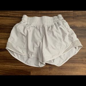 White Hotty Hot 2 Tall Lululemon Shorts